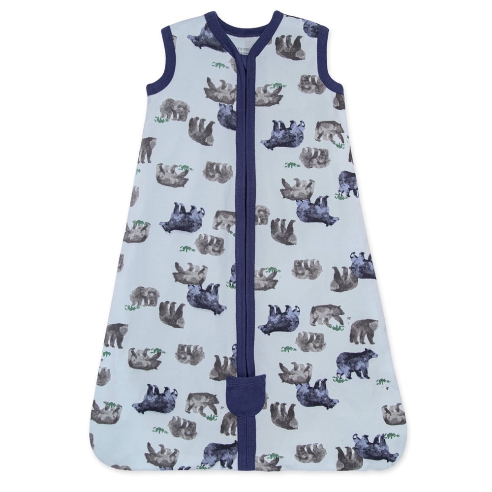 Burt’s Bees Baby Wearable Blanket Sleep Sack Bears 0-6 18-24 months